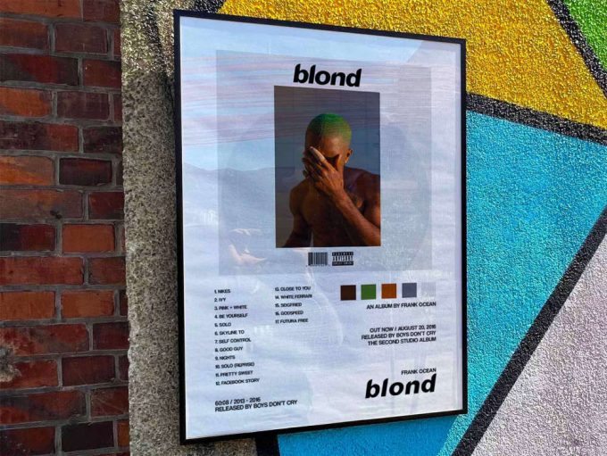 Frank Ocean &Quot;Blonde&Quot; Album Cover Poster For Home Room Decor 10