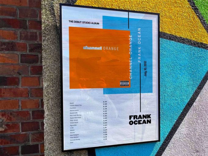 Frank Ocean &Quot;Channel Orange&Quot; Album Cover Poster For Home Room Decor 10