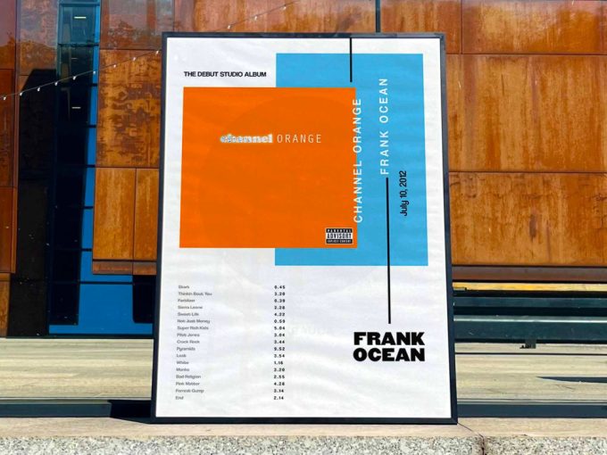 Frank Ocean &Quot;Channel Orange&Quot; Album Cover Poster For Home Room Decor 3