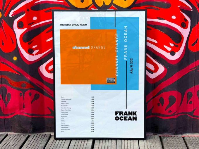 Frank Ocean &Quot;Channel Orange&Quot; Album Cover Poster For Home Room Decor 4