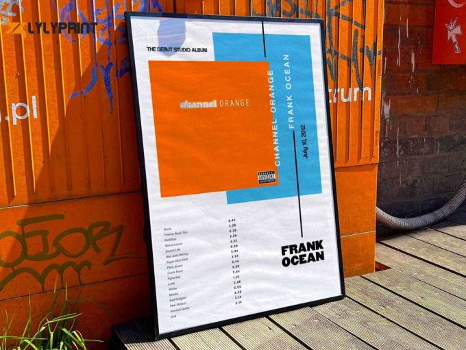 Frank Ocean &Amp;Quot;Channel Orange&Amp;Quot; Album Cover Poster For Home Room Decor 1
