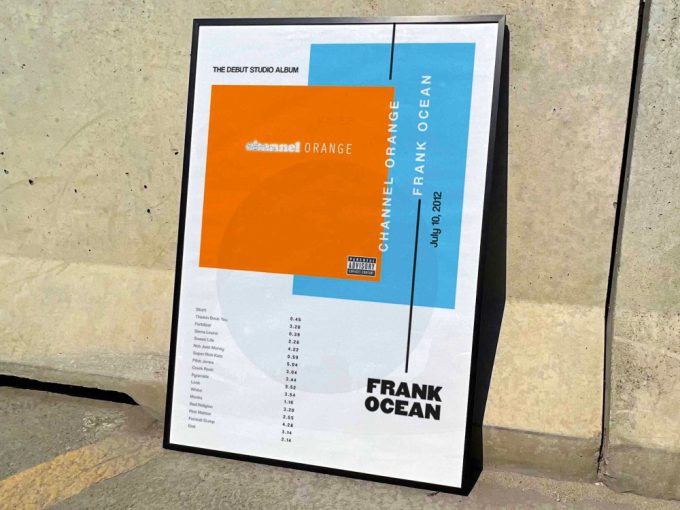 Frank Ocean &Quot;Channel Orange&Quot; Album Cover Poster For Home Room Decor 9