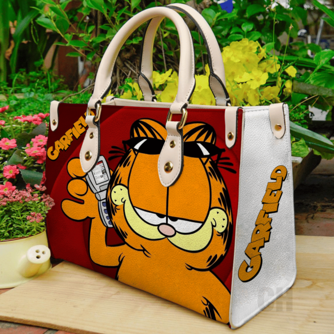 Stylish Garfield Leather Hand Bag Gift For Women'S Day Gift For Women S Day - Shop Now! 2