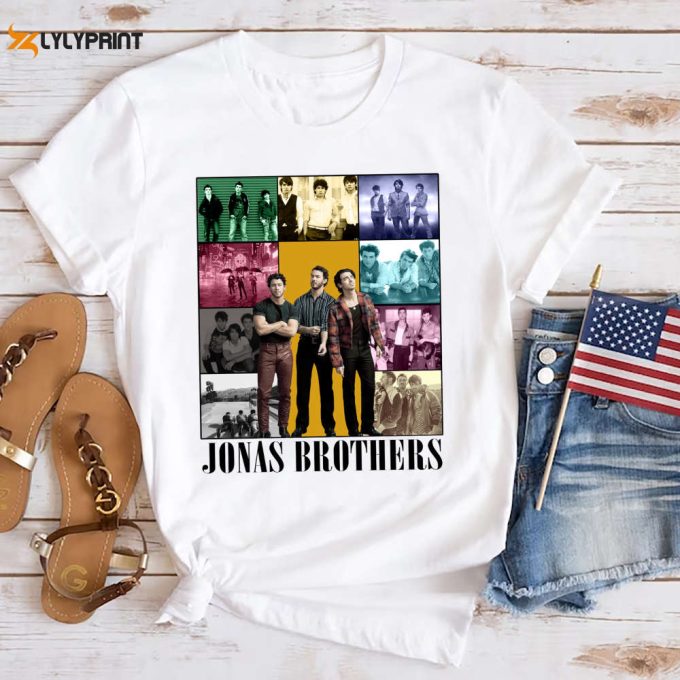 Graphic Jonas Brothers Band Shirt, Five Albums One Night Tour 2024 Shirt, Jonas Brothers Fan Gift Shirt, Jonas Brothers 90S Retro Shirt 1