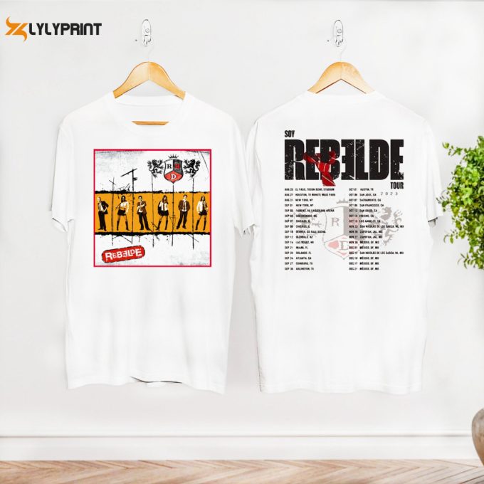 Graphic Soy Rebelde Tour Shirt, Tour 2024 Soy Rebelde Rbd Band T-Shirt, Rbd Concert Shirt, Tour 2024 Shirt, Rbd Band Fan Lover Shirt Gift 1