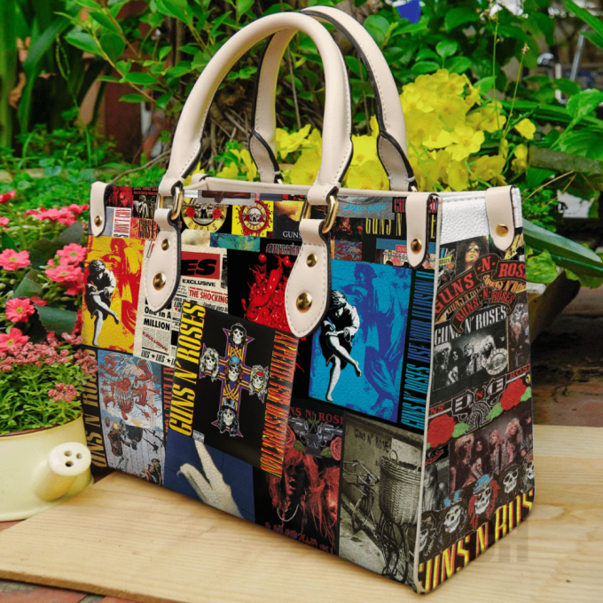 Stylish Guns N’ Roses Leather Handbag: Perfect Women S Day Gift! 2