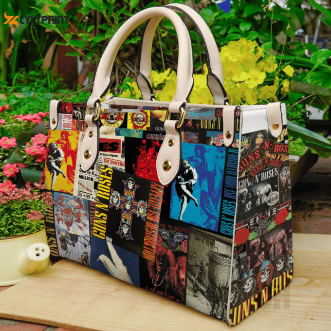 Stylish Guns N’ Roses Leather Handbag: Perfect Women S Day Gift! 1
