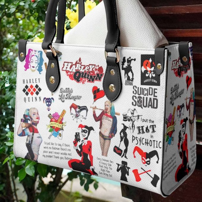Harley Quinn Lover Leather Hand Bag Gift For Women'S Day - Perfect Women S Day Gift For Fans 2