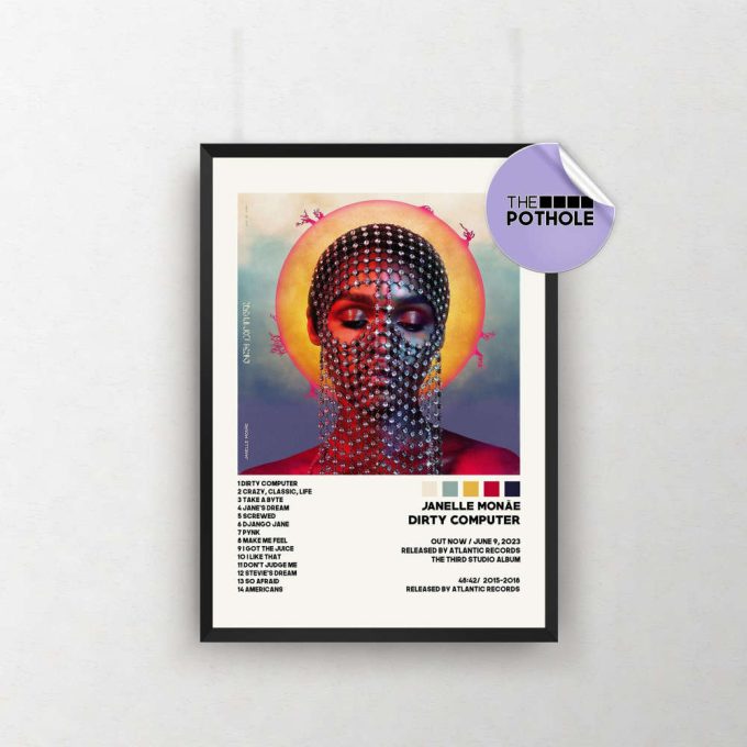 Janelle Monáe Posters | Dirty Computer Poster | Janelle Monáe, Tracklist Album Cover Poster / Album Cover Poster Print Wall Art 2