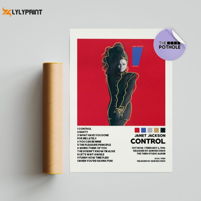 Janet Jackson Posters / Control Poster, Janet Jackson, Control, Album Cover Poster, Poster Print Wall Art, Music Poster, Home Decor 1