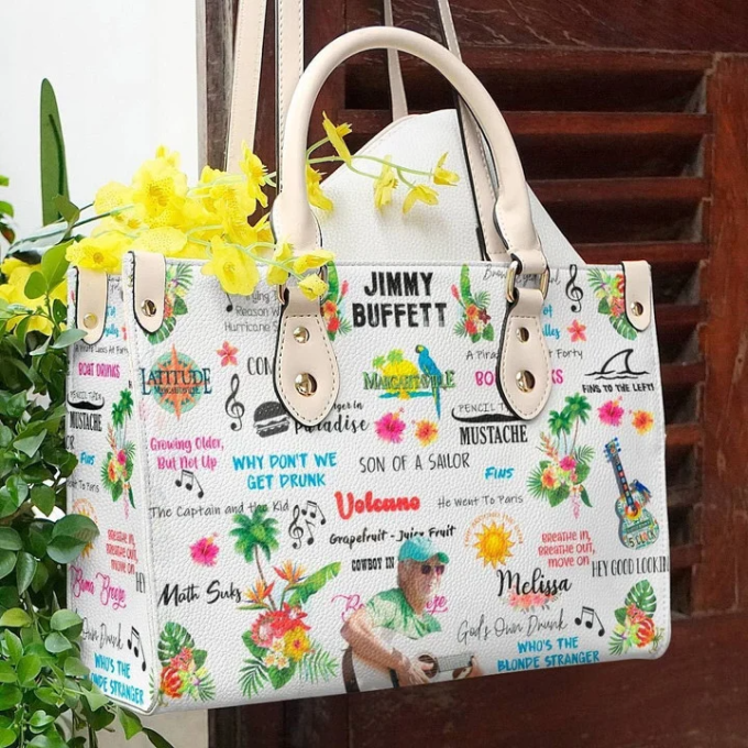 Get The Perfect Jimmy Buffett Leather Hand Bag Gift For Women'S Day Gift For Women S Day - G95 2