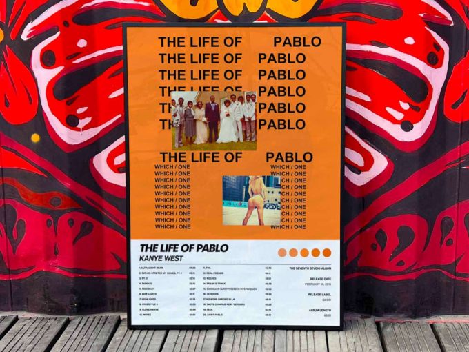 Kanye West &Quot;The Life Of Pablo&Quot; Album Cover Poster For Home Room Decor 3