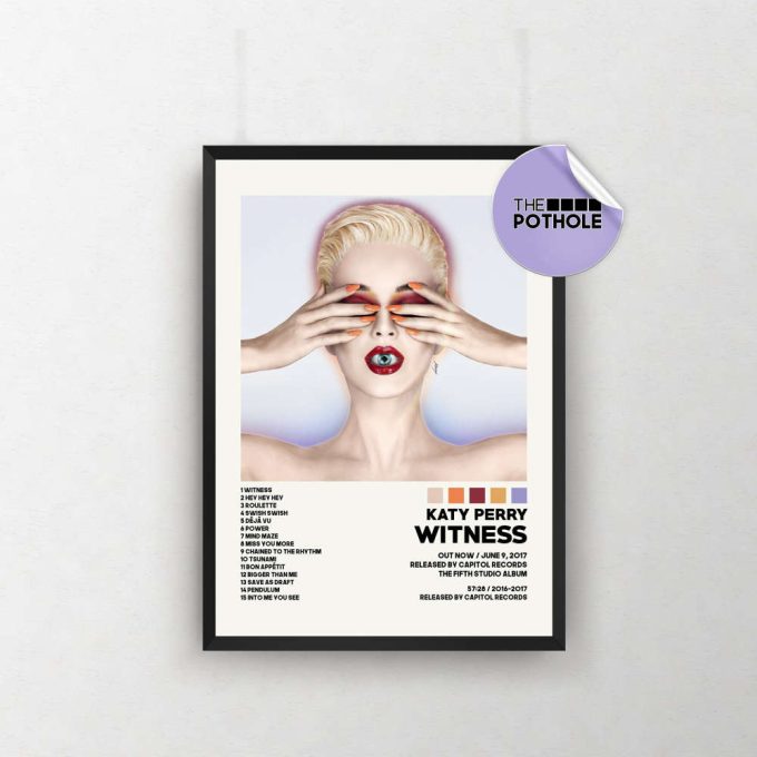 Katy Perry Posters / Witness Poster / Album Cover Poster, Poster Print Wall Art, Custom Poster, Home Decor, Katy Perry, Witness 2