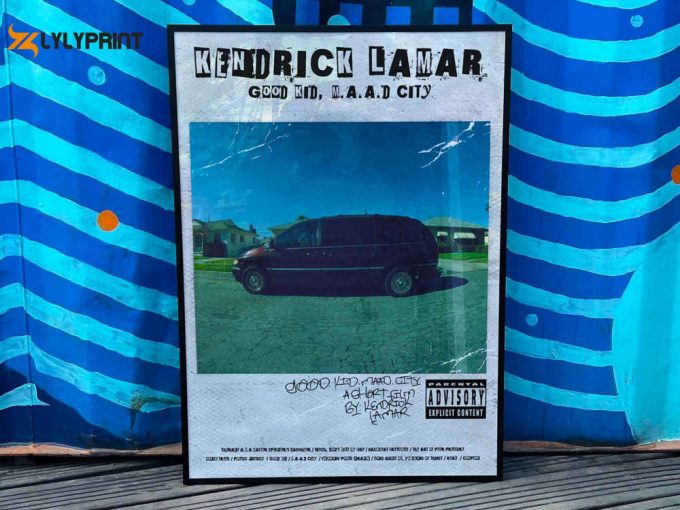 Kendrick Lamar &Amp;Quot;Good Kid Maad City&Amp;Quot; Album Cover Poster For Home Room Decor, Tracklist Poster #Fac 1