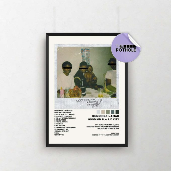 Kendrick Lamar / Kendrick Lamar Posters / Good Kid, M.a.a.d City Poster/ Album Cover Poster / Tracklist Poster Print Wall Art, Custom Poster 2