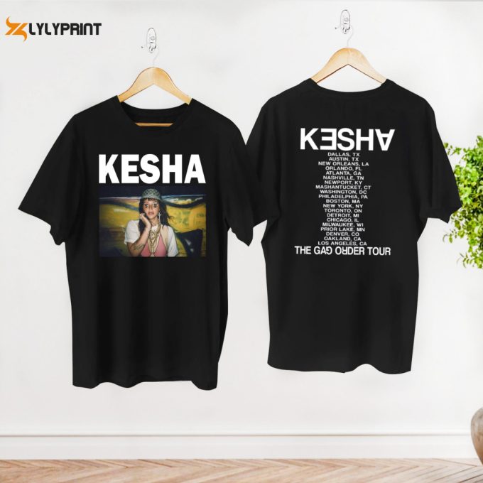 Kesha Tour 2024 T-Shirt, Kesha Concert Merch, Kesha Fan Gift Shirt, Kesha The Gag Order Tour Shirt, Tour 2024 Shirt, Graphic Kesha Shirt 1