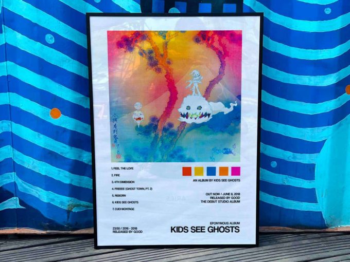 Kids See Ghosts &Quot;Kids See Ghosts&Quot; Album Cover Poster For Home Room Decor #2 3