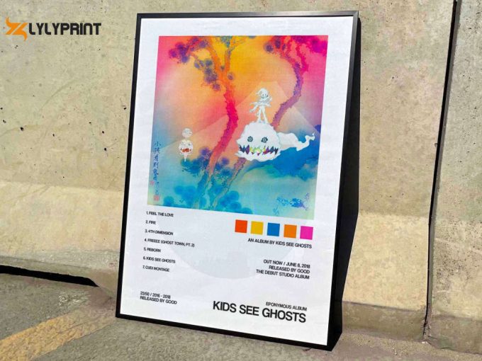 Kids See Ghosts &Amp;Quot;Kids See Ghosts&Amp;Quot; Album Cover Poster For Home Room Decor #2 1