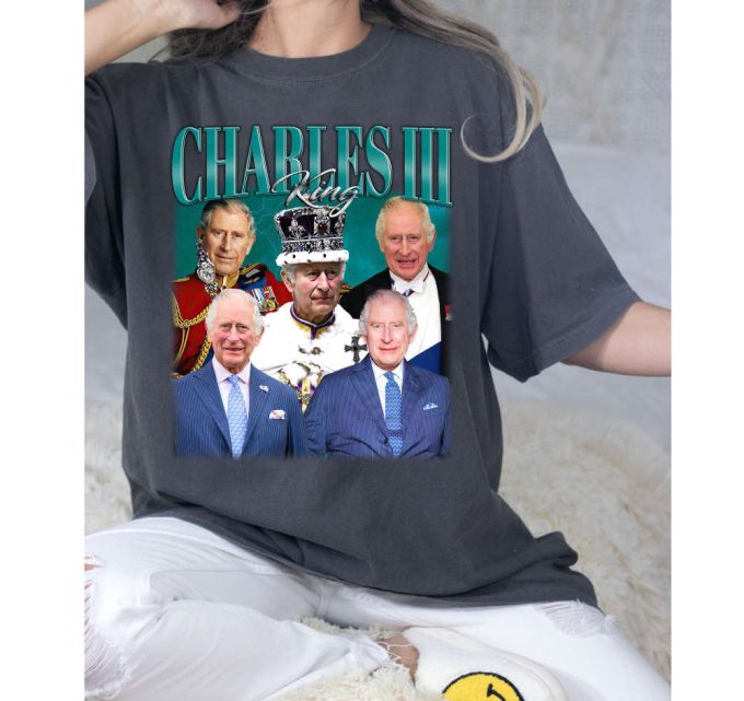 King Charles T-Shirt, King Charles Shirt, King Charles Sweatshirt, Hip Hop Graphic, Unisex Shirt, Bootleg Retro 90'S Fans Gift, Trendy Shirt 3