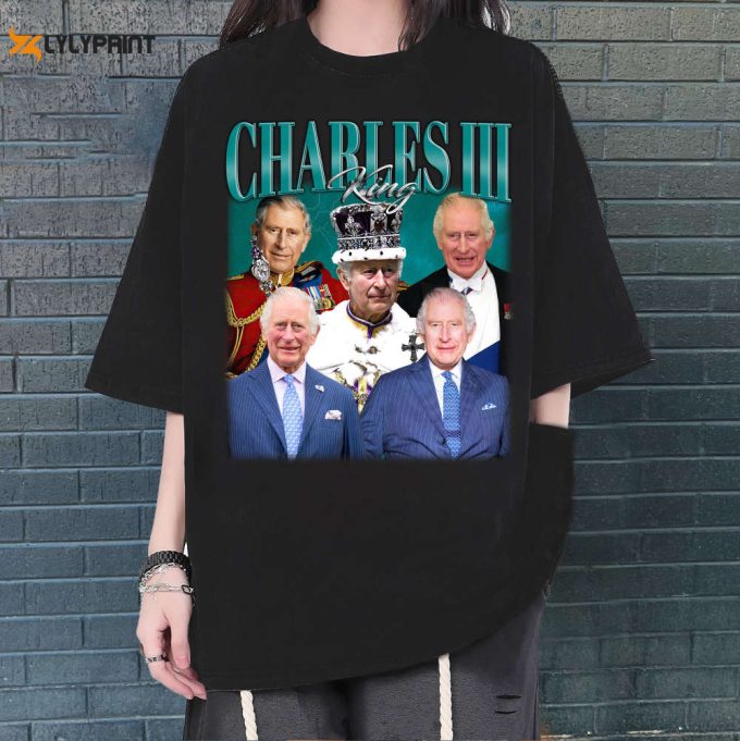 King Charles T-Shirt, King Charles Shirt, King Charles Sweatshirt, Hip Hop Graphic, Unisex Shirt, Bootleg Retro 90'S Fans Gift, Trendy Shirt 1