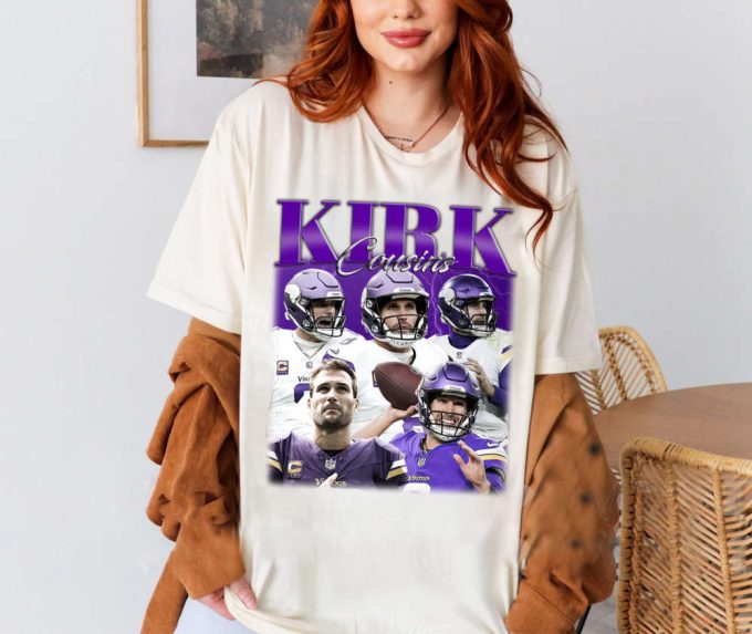 Kirk Cousins T-Shirt, Kirk Cousins Shirt, Kirk Cousins Sweatshirt, Hip Hop Graphic, Unisex Shirt, Bootleg Retro 90'S Fans Gift, Trendy Shirt 2