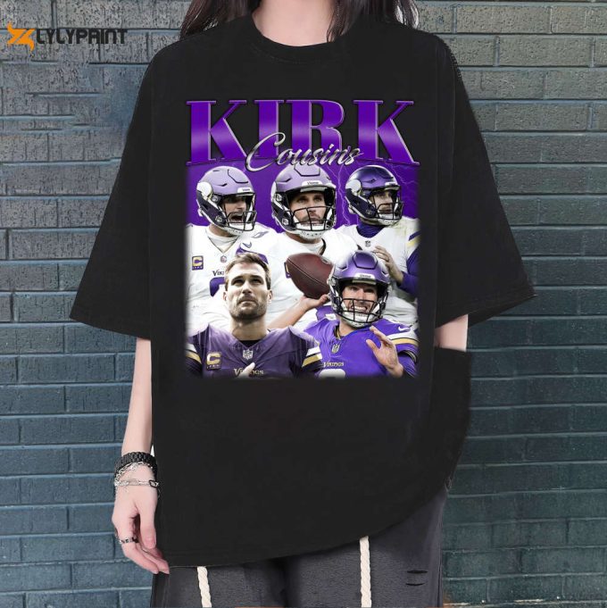 Kirk Cousins T-Shirt, Kirk Cousins Shirt, Kirk Cousins Sweatshirt, Hip Hop Graphic, Unisex Shirt, Bootleg Retro 90'S Fans Gift, Trendy Shirt 1