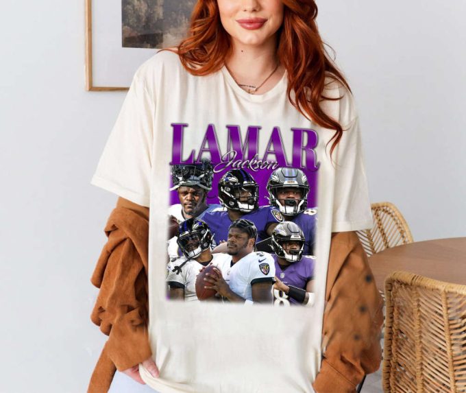 Lamar Jackson T-Shirt, Lamar Jackson Shirt, Lamar Jackson Sweatshirt, Hip Hop Graphic, Unisex Shirt, Bootleg Retro 90'S Fans Gift 2