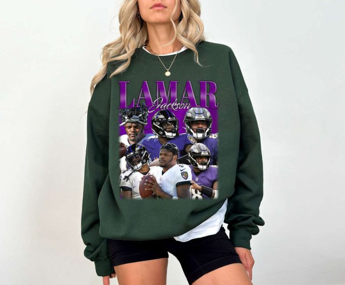 Lamar Jackson T-Shirt: Perfect American Football Christmas Gift For Football Fans 4
