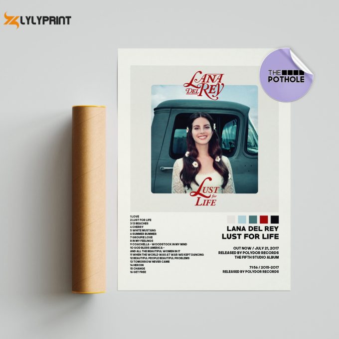 Lana Del Rey Posters / Lust For Life Poster / Album Cover Poster, Poster Print Wall Art, Custom Poster, Home Decor, Lana Del Rey 1