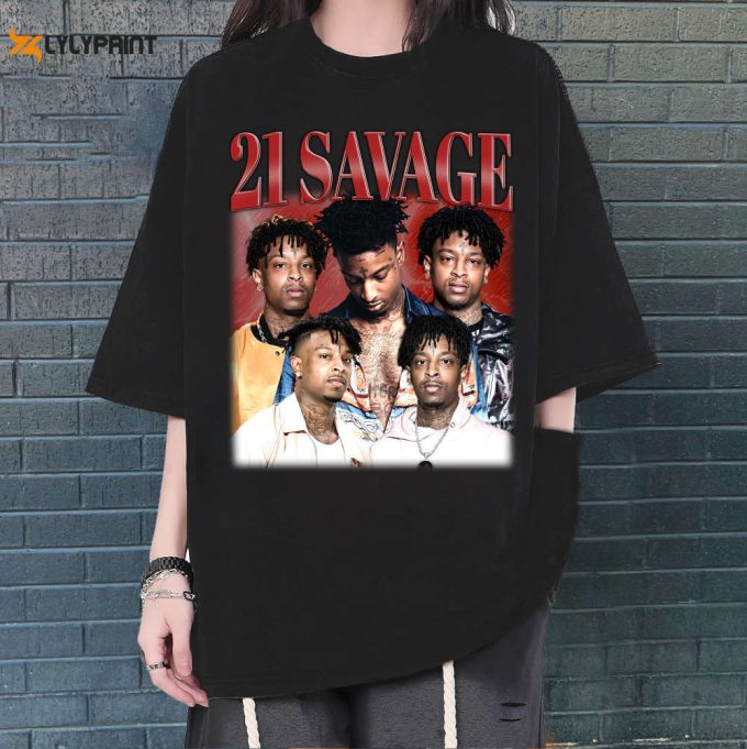 Limited 21 Savage Shirt, Vintage 21 Savage Shirt, Hip Hop Graphic Unisex Hoodie, Bootleg Retro 90'S Fans Gift, Retro Shirt, Trendy Shirt 1