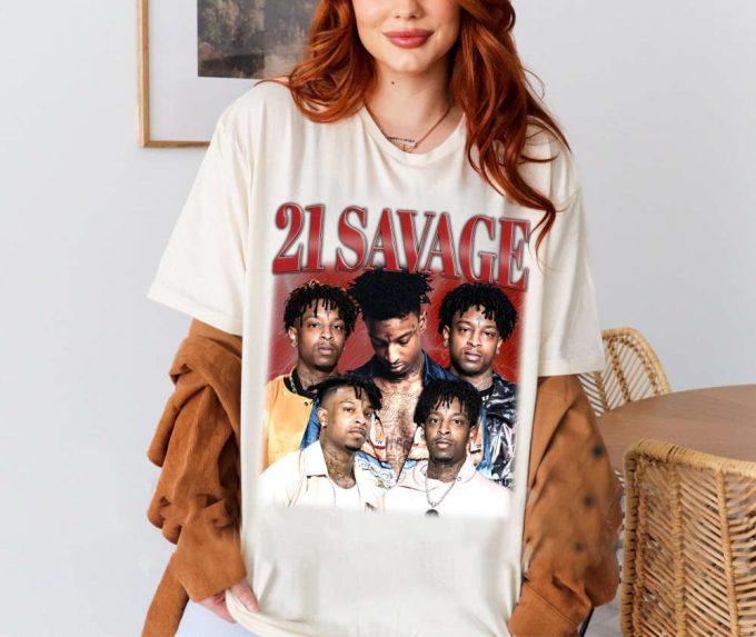 Limited 21 Savage Shirt, Vintage 21 Savage Shirt, Hip Hop Graphic Unisex Hoodie, Bootleg Retro 90'S Fans Gift, Retro Shirt, Trendy Shirt 4