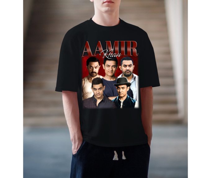 Limited Aamir Khan Shirt, Vintage Aamir Khan Shirt, Hip Hop Graphic Unisex Hoodie, Bootleg Retro 90'S Fans Gift, Retro Shirt, Trendy Shirt 3