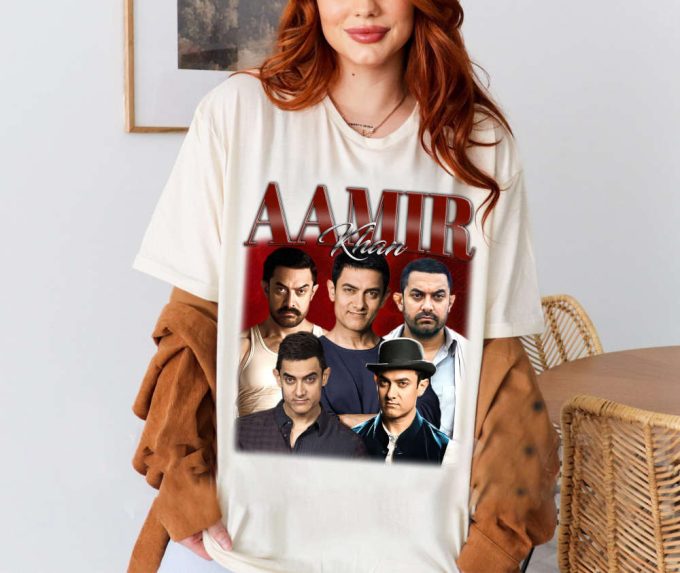 Limited Aamir Khan Shirt, Vintage Aamir Khan Shirt, Hip Hop Graphic Unisex Hoodie, Bootleg Retro 90'S Fans Gift, Retro Shirt, Trendy Shirt 4