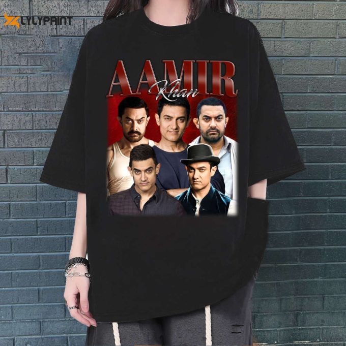 Limited Aamir Khan Shirt, Vintage Aamir Khan Shirt, Hip Hop Graphic Unisex Hoodie, Bootleg Retro 90'S Fans Gift, Retro Shirt, Trendy Shirt 1