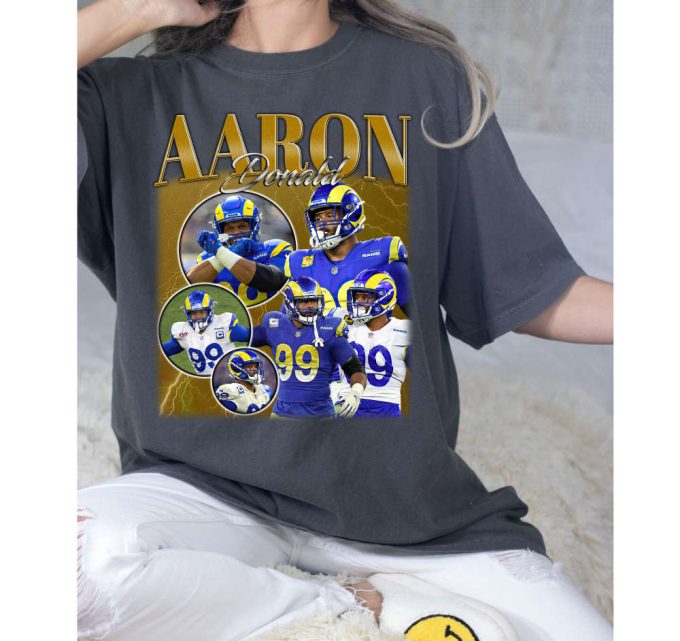 Limited Aaron Donald Shirt, Vintage Aaron Donald Shirt, Hip Hop Graphic Unisex Hoodie, Bootleg Retro 90'S Fans Gift, Retro Shirt, Trendy Tee 2