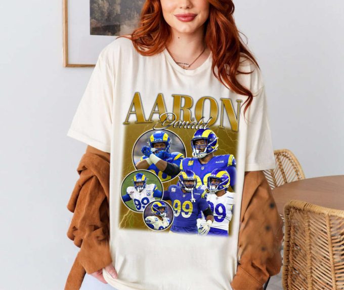 Limited Aaron Donald Shirt, Vintage Aaron Donald Shirt, Hip Hop Graphic Unisex Hoodie, Bootleg Retro 90'S Fans Gift, Retro Shirt, Trendy Tee 4