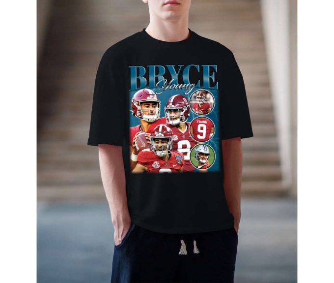 Limited Bryce Young Shirt, Vintage Bryce Young T-Shirt, Hip Hop Graphic Unisex Hoodie, Bootleg Retro 90'S Fans Gift, Trendy Shirt 3