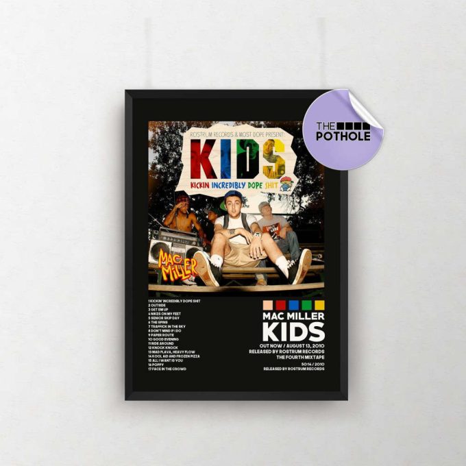 Mac Miller Posters / Kids Poster / Album Cover Posters / Poster Print Wall Art, Custom Poster, Home Decor Circles The Divine, Blck 2