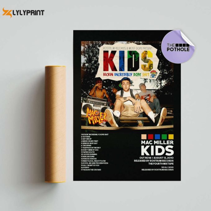 Mac Miller Posters / Kids Poster / Album Cover Posters / Poster Print Wall Art, Custom Poster, Home Decor Circles The Divine, Blck 1