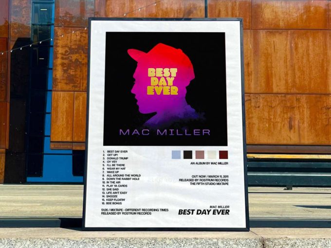 Mac Miller&Quot;S &Quot;Best Day Ever&Quot; Album Cover Poster For Home Room Decor 2