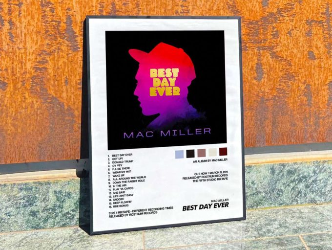 Mac Miller&Quot;S &Quot;Best Day Ever&Quot; Album Cover Poster For Home Room Decor 4