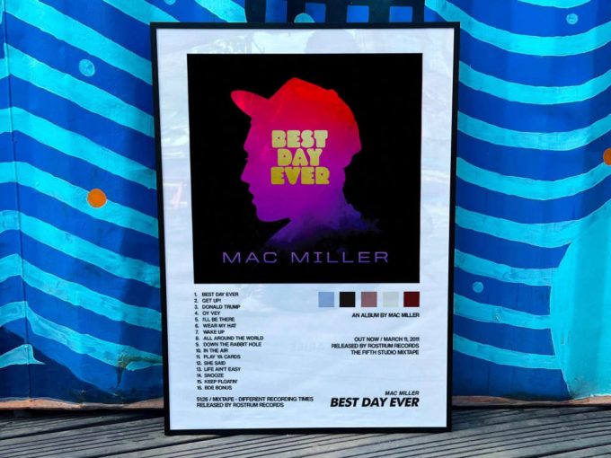 Mac Miller&Quot;S &Quot;Best Day Ever&Quot; Album Cover Poster For Home Room Decor 5
