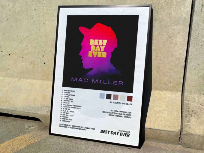 Mac Miller&Quot;S &Quot;Best Day Ever&Quot; Album Cover Poster For Home Room Decor 7