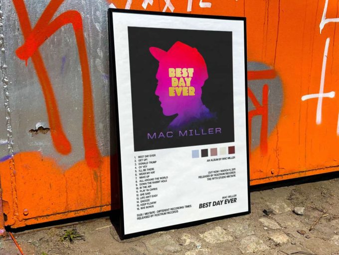 Mac Miller&Quot;S &Quot;Best Day Ever&Quot; Album Cover Poster For Home Room Decor 8