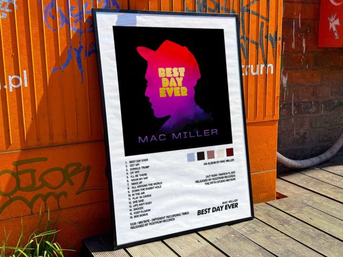 Mac Miller&Quot;S &Quot;Best Day Ever&Quot; Album Cover Poster For Home Room Decor 10