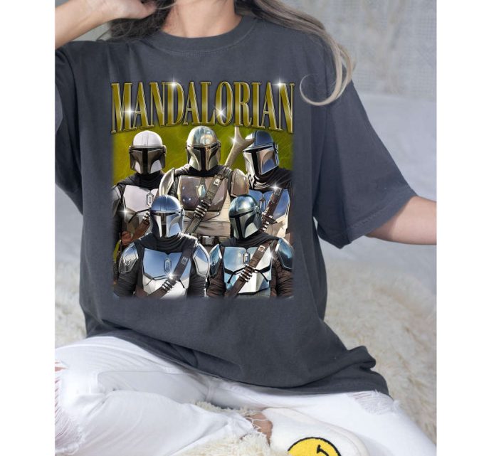 Mandalorian T-Shirt, Mandalorian Tees, Mandalorian Sweatshirt, Hip Hop Graphic, Trendy T-Shirt, Unisex Shirt, Retro Shirt 3