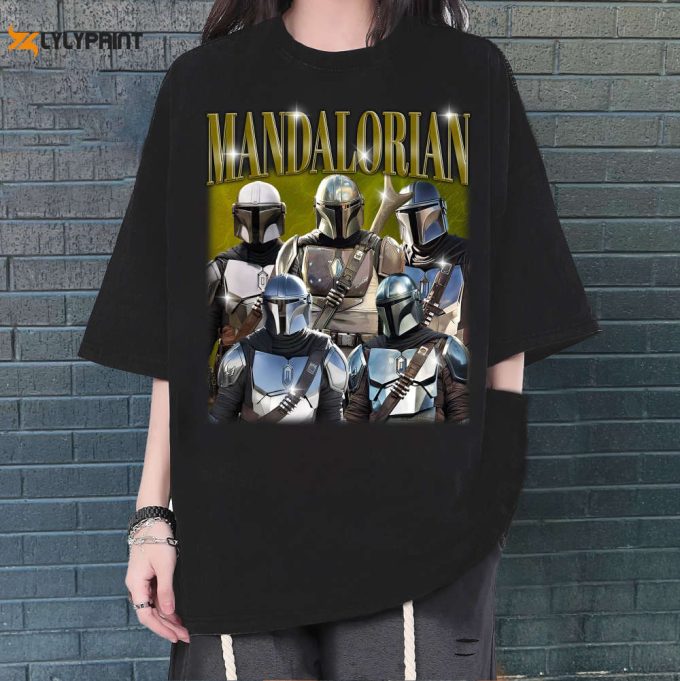 Mandalorian T-Shirt, Mandalorian Tees, Mandalorian Sweatshirt, Hip Hop Graphic, Trendy T-Shirt, Unisex Shirt, Retro Shirt 1