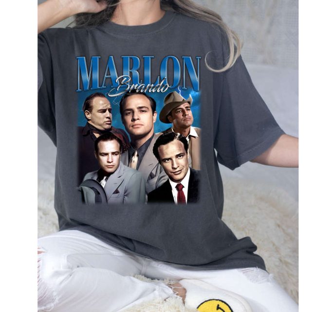 Marlon Brando T-Shirt, Marlon Brando Tees, Marlon Brando Sweatshirt, Hip Hop Graphic, Trendy T-Shirt, Unisex Shirt, Retro Shirt 3