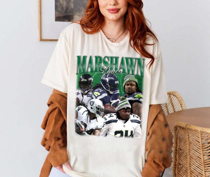 Marshawn Lynch T-Shirt, Marshawn Lynch Tees, Marshawn Lynch Sweatshirt, Hip Hop Graphic, Trendy T-Shirt, Unisex Shirt, Retro Shirt 2