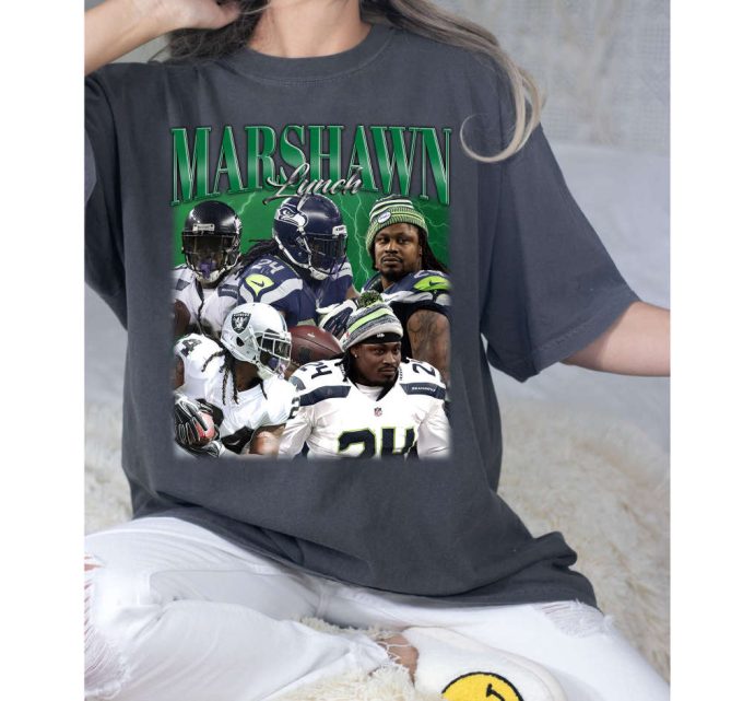 Marshawn Lynch T-Shirt, Marshawn Lynch Tees, Marshawn Lynch Sweatshirt, Hip Hop Graphic, Trendy T-Shirt, Unisex Shirt, Retro Shirt 3